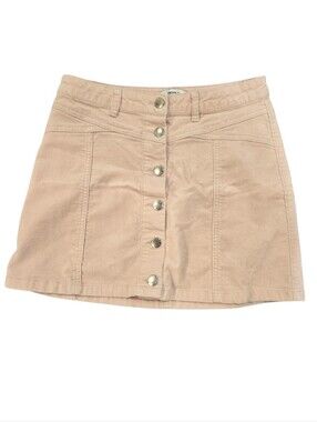 Forever 21 Blush Button-Front Mini Skirt